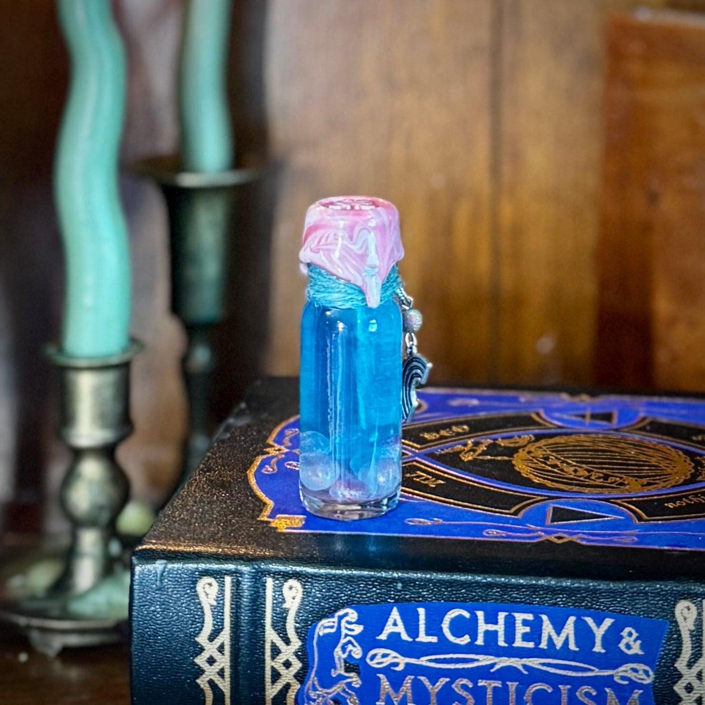 True to Self-  BLUE TO PINK- Color Change Mini Potion Bottle Fidget
