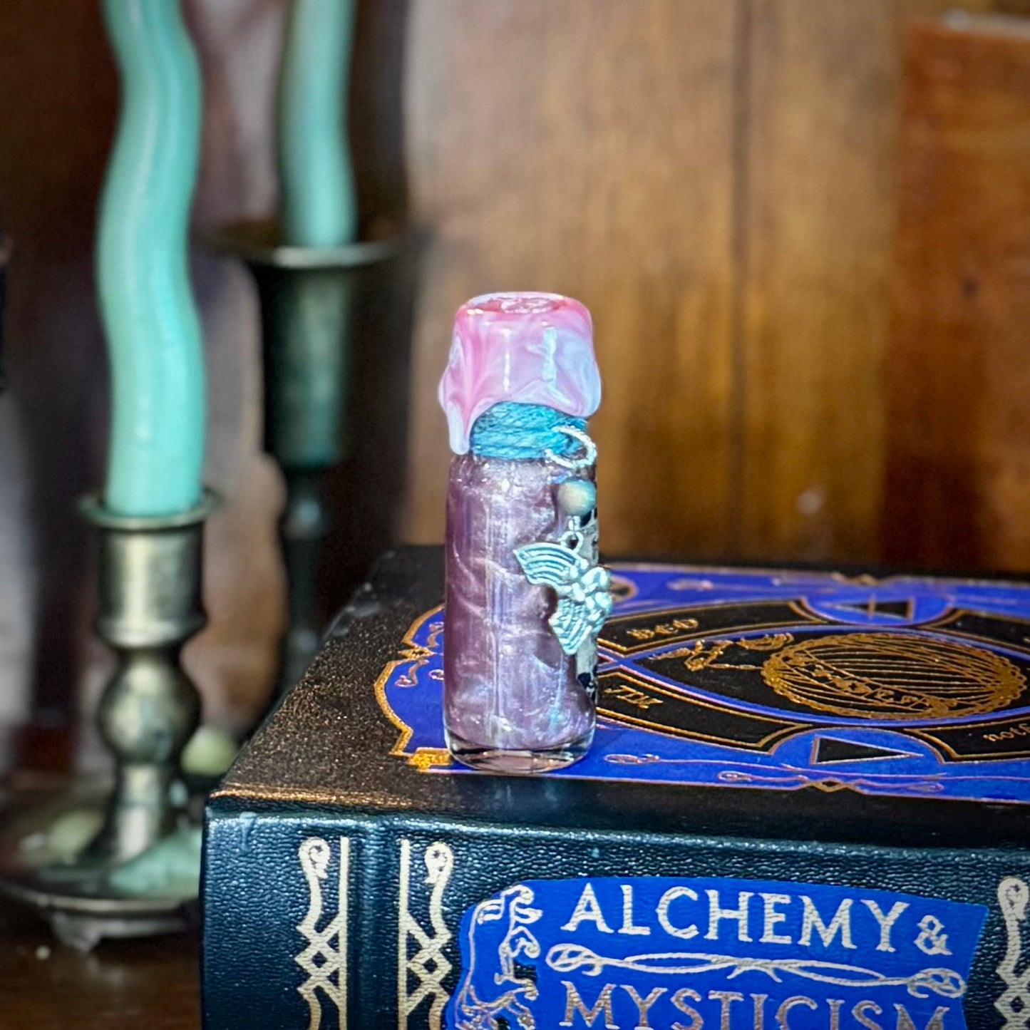 True to Self-  BLUE TO PINK- Color Change Mini Potion Bottle Fidget