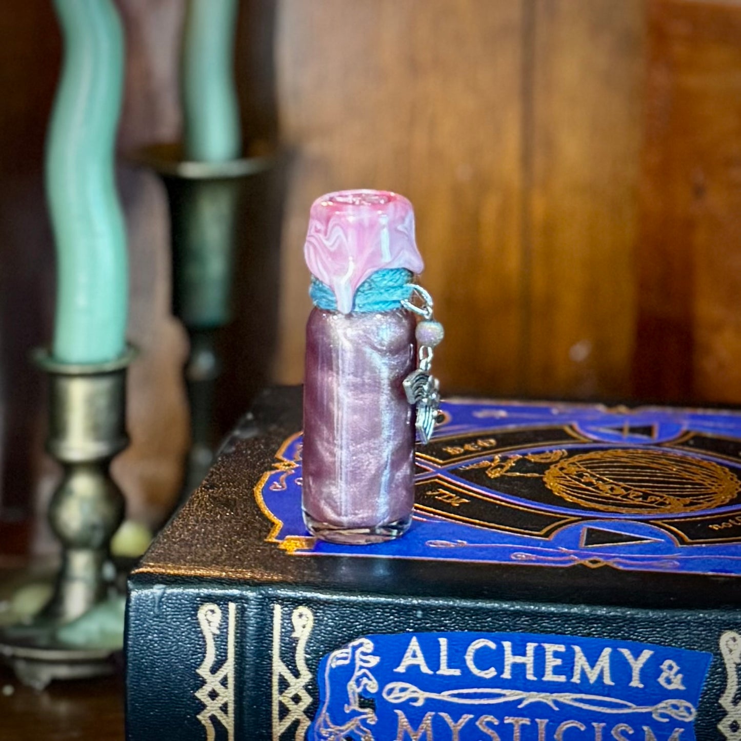 True to Self-  BLUE TO PINK- Color Change Mini Potion Bottle Fidget