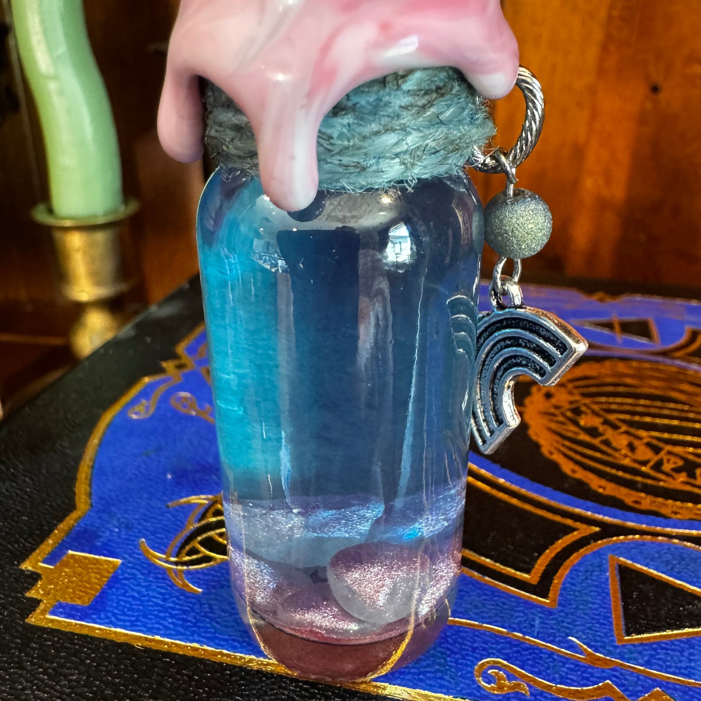 True to Self-  BLUE TO PINK- Color Change Mini Potion Bottle Fidget