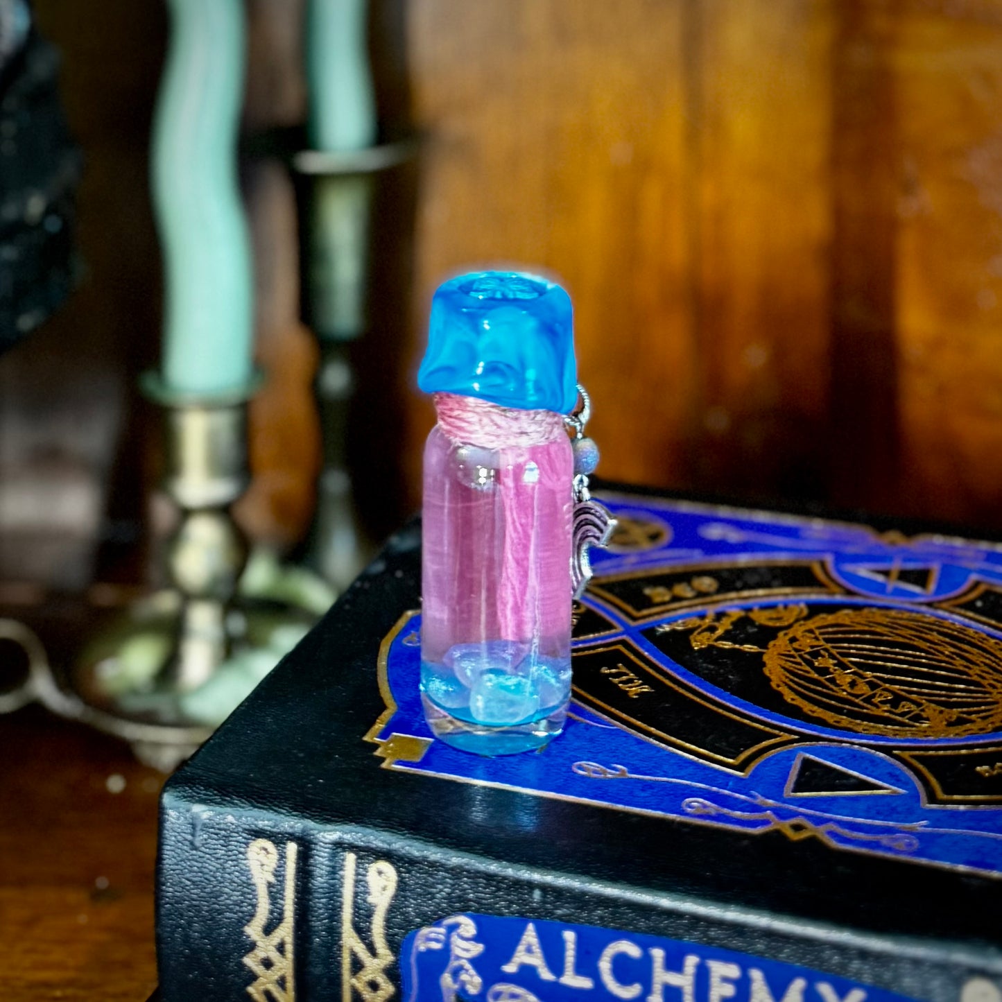 True to Self- PINK TO BLUE- Color Change Mini Potion Bottle Fidget