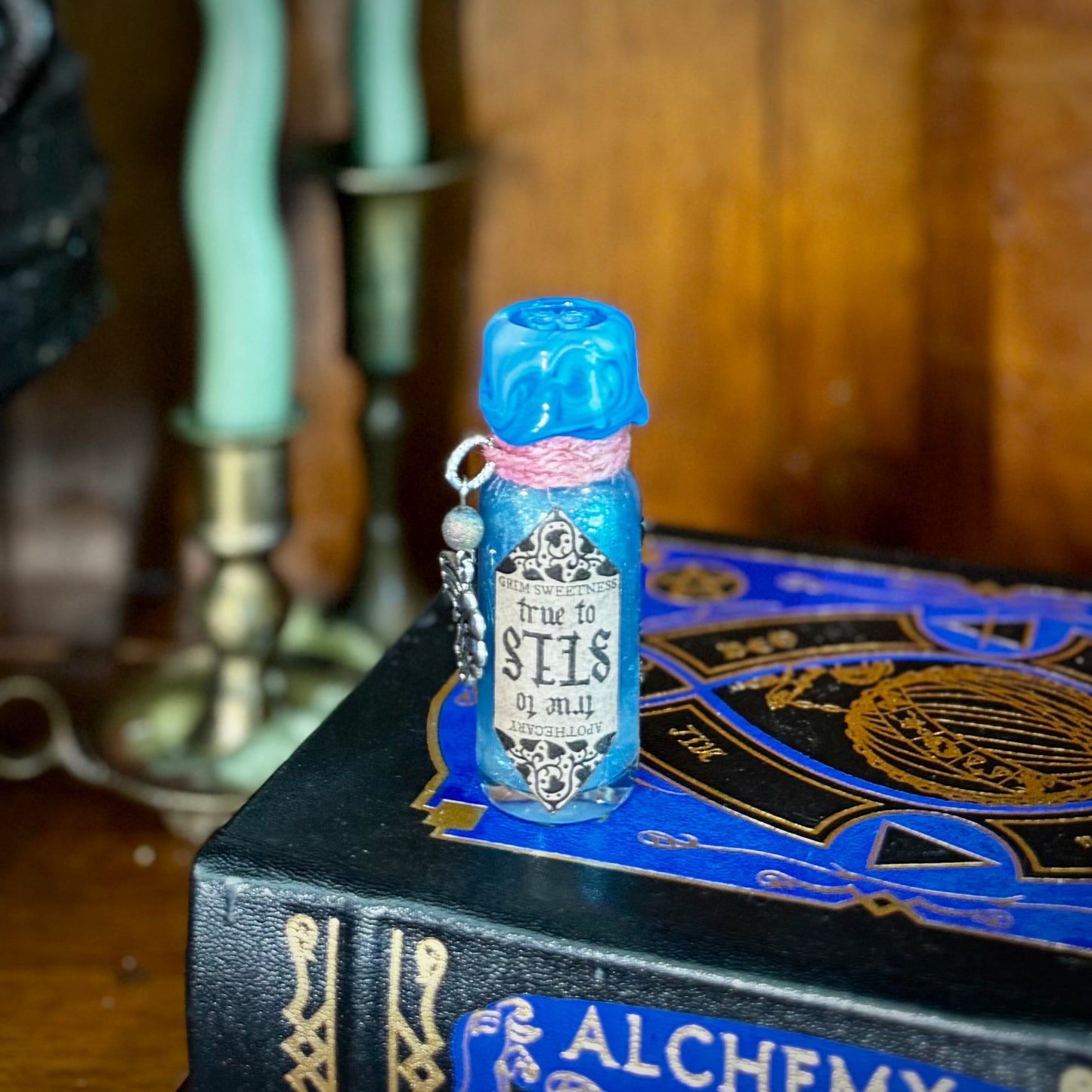 True to Self- PINK TO BLUE- Color Change Mini Potion Bottle Fidget