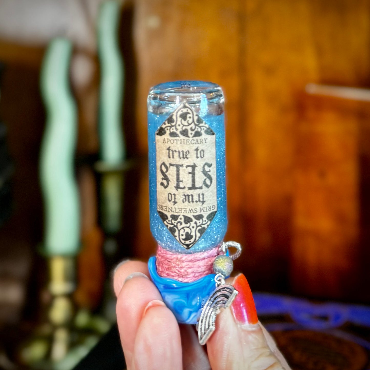 True to Self- PINK TO BLUE- Color Change Mini Potion Bottle Fidget