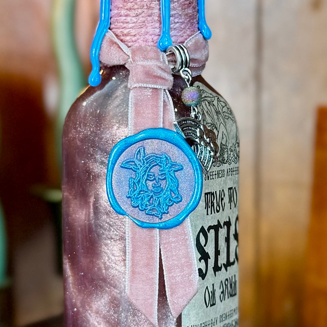 True To Self Potion -BLUE TO PINK- Color Change Potion Bottle Prop