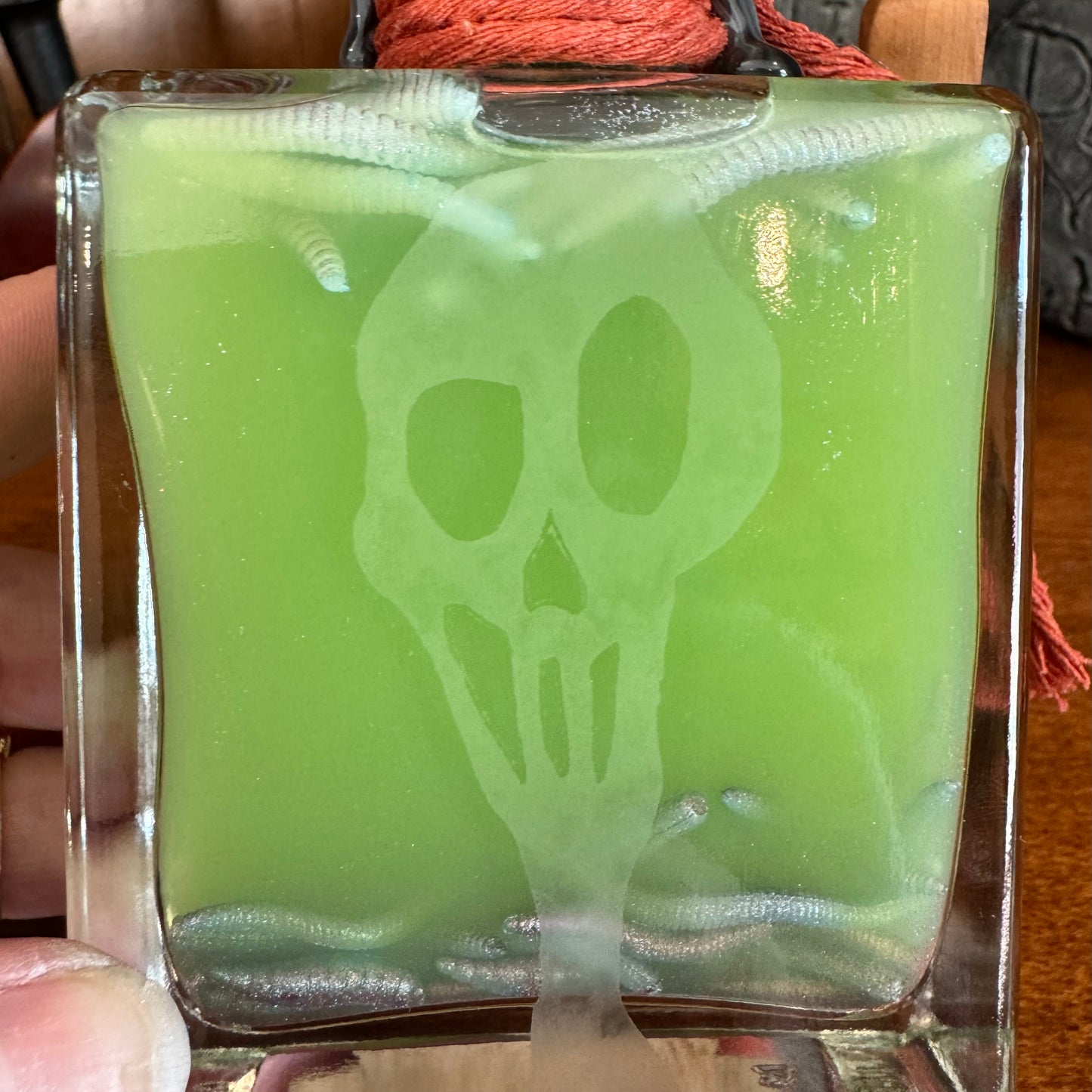 Sally's Worm Wort Soup, A Color Changing Decorative Potion Bottle