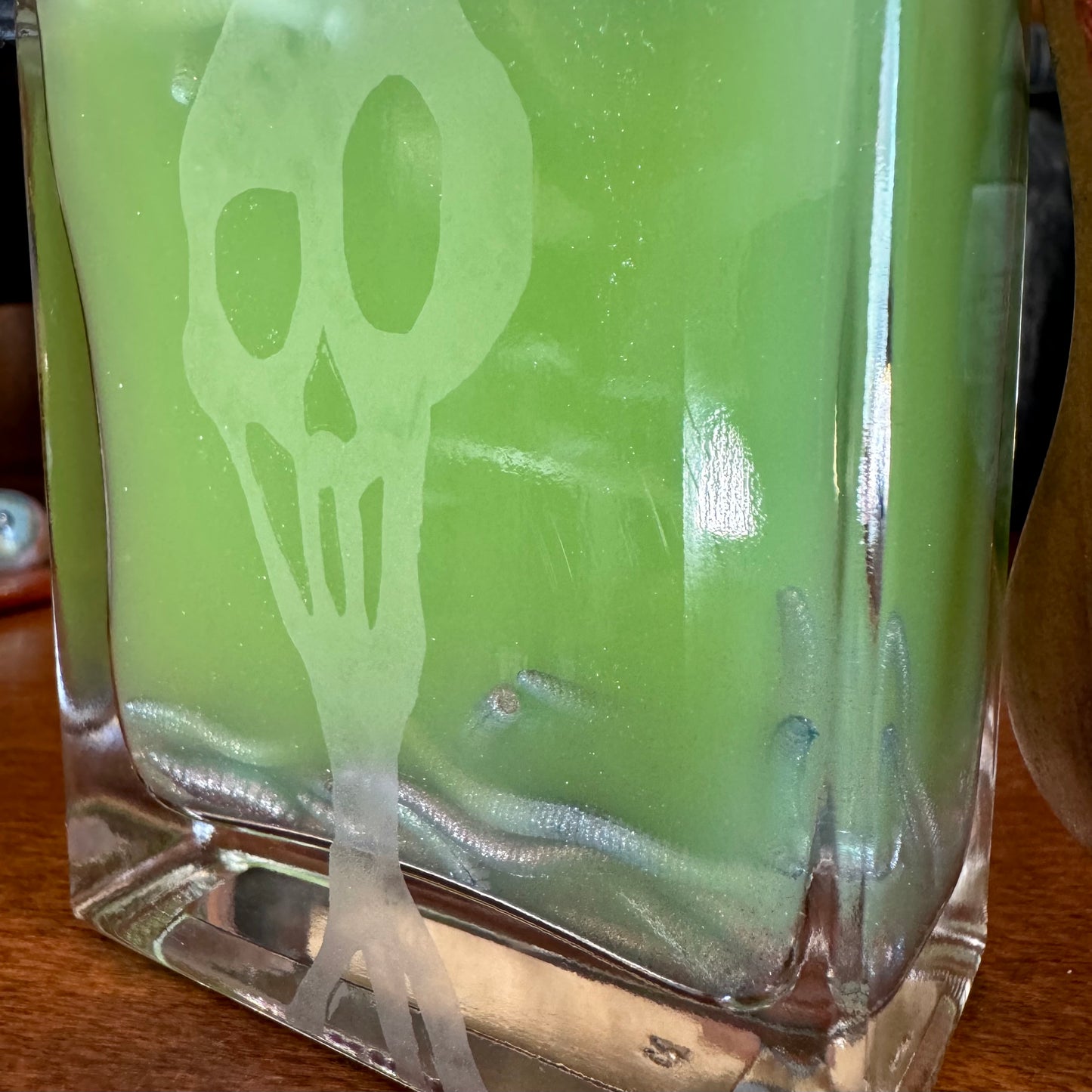 Sally's Worm Wort Soup, A Color Changing Decorative Potion Bottle