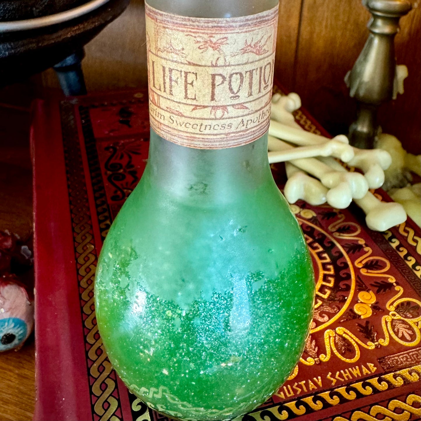 Life Potion, A Hocus Pocus Inspired Decorative Potion Bottle