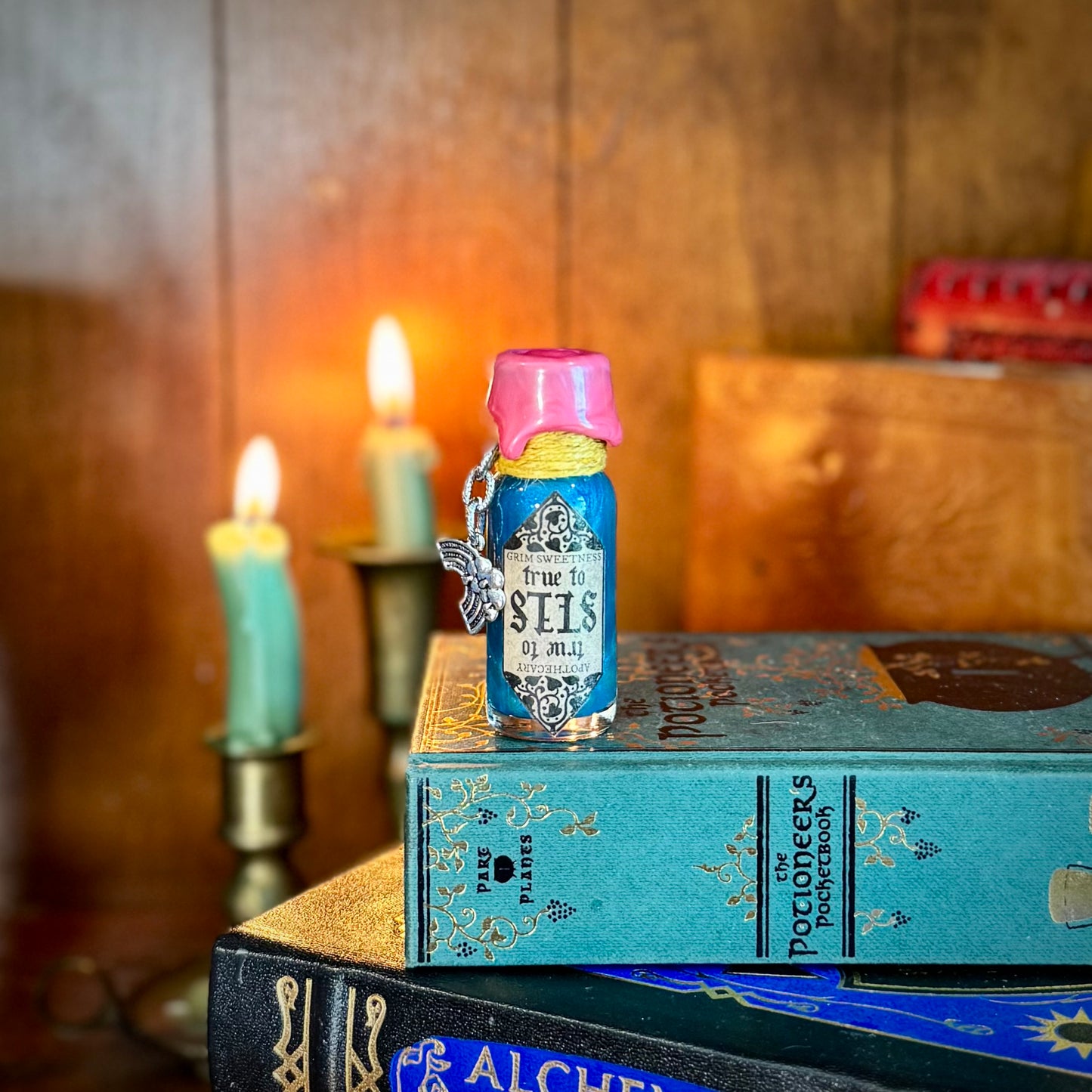 True to Self Pansexual Flag Mini Potion Bottle Fidget
