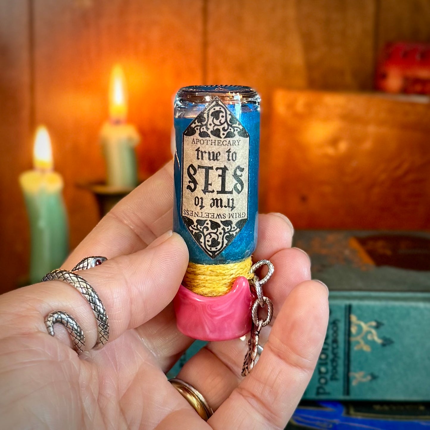 True to Self Pansexual Flag Mini Potion Bottle Fidget