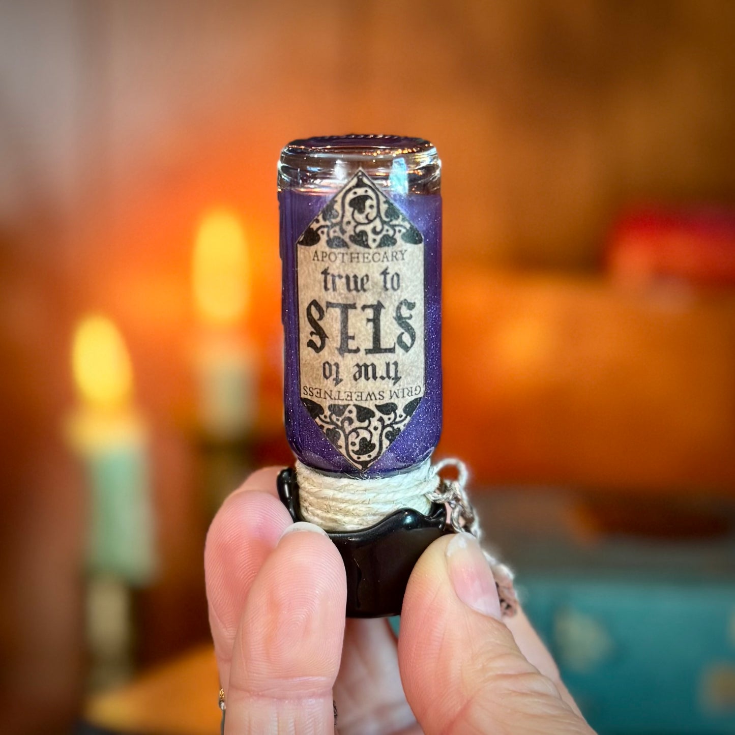 True to Self Non-Binary Pride Flag Mini Potion Bottle Fidget