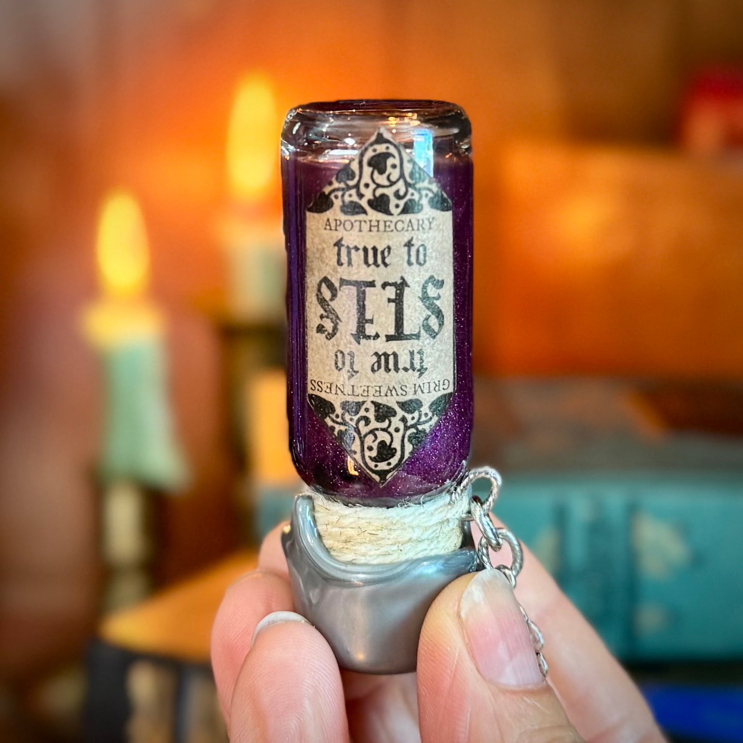 True to Self, Asexual Pride Flag Mini Potion Bottle Fidget