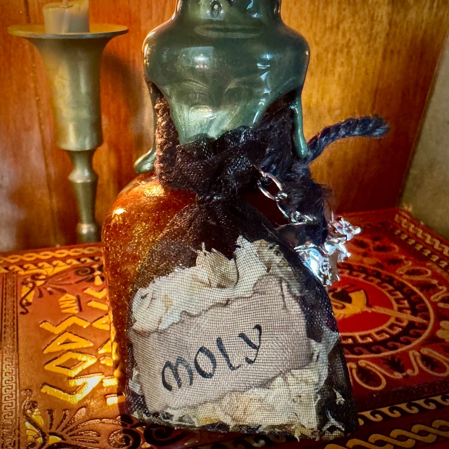 Cursed Kykeon, A Decorative Color Changing Potion Bottle Prop