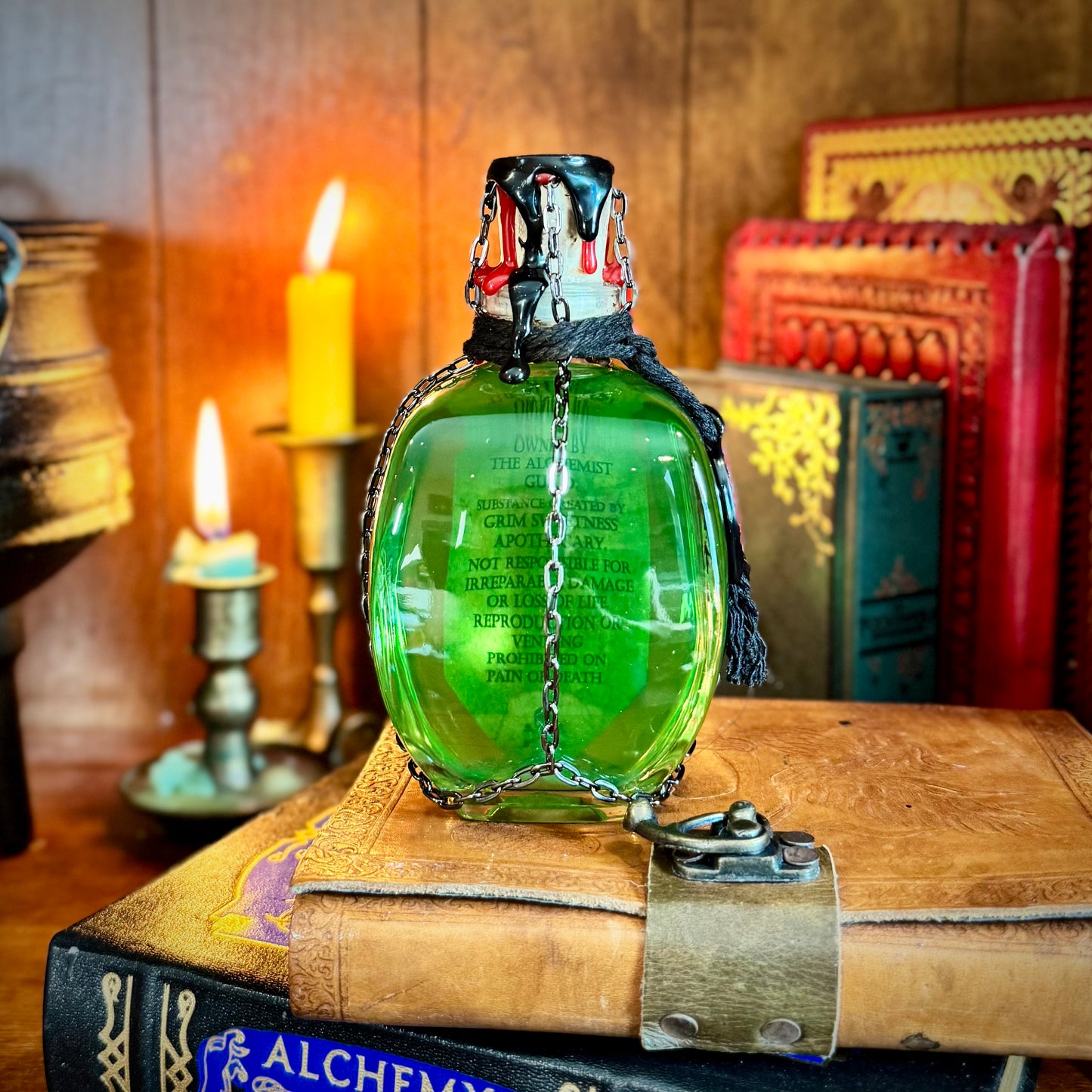 Wildfire, A Glowy Color Shifting Decorative Potion Bottle Prop