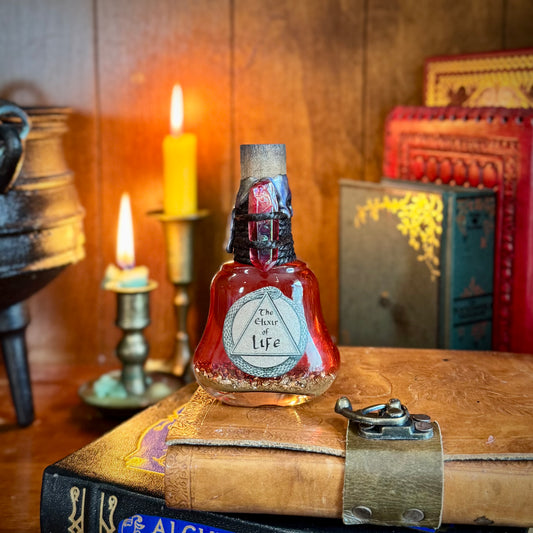 Elixir of Life, Color Changing Potion Bottle Prop