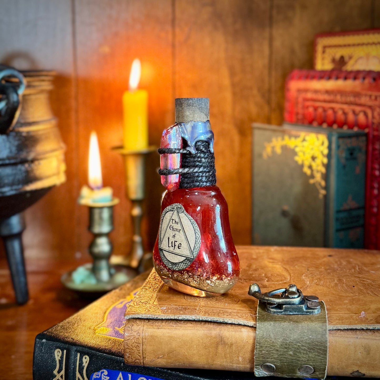Elixir of Life, Color Changing Potion Bottle Prop