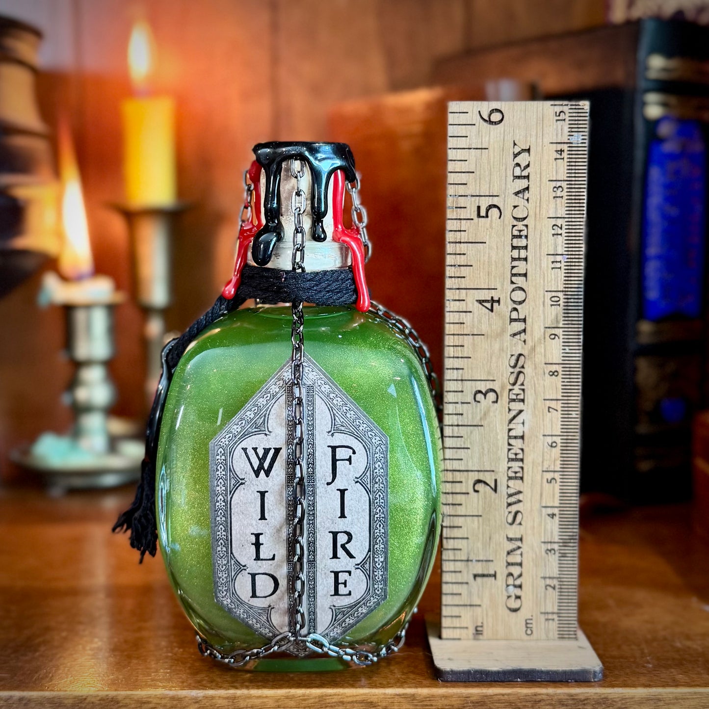 Wildfire, A Glowy Color Shifting Decorative Potion Bottle Prop