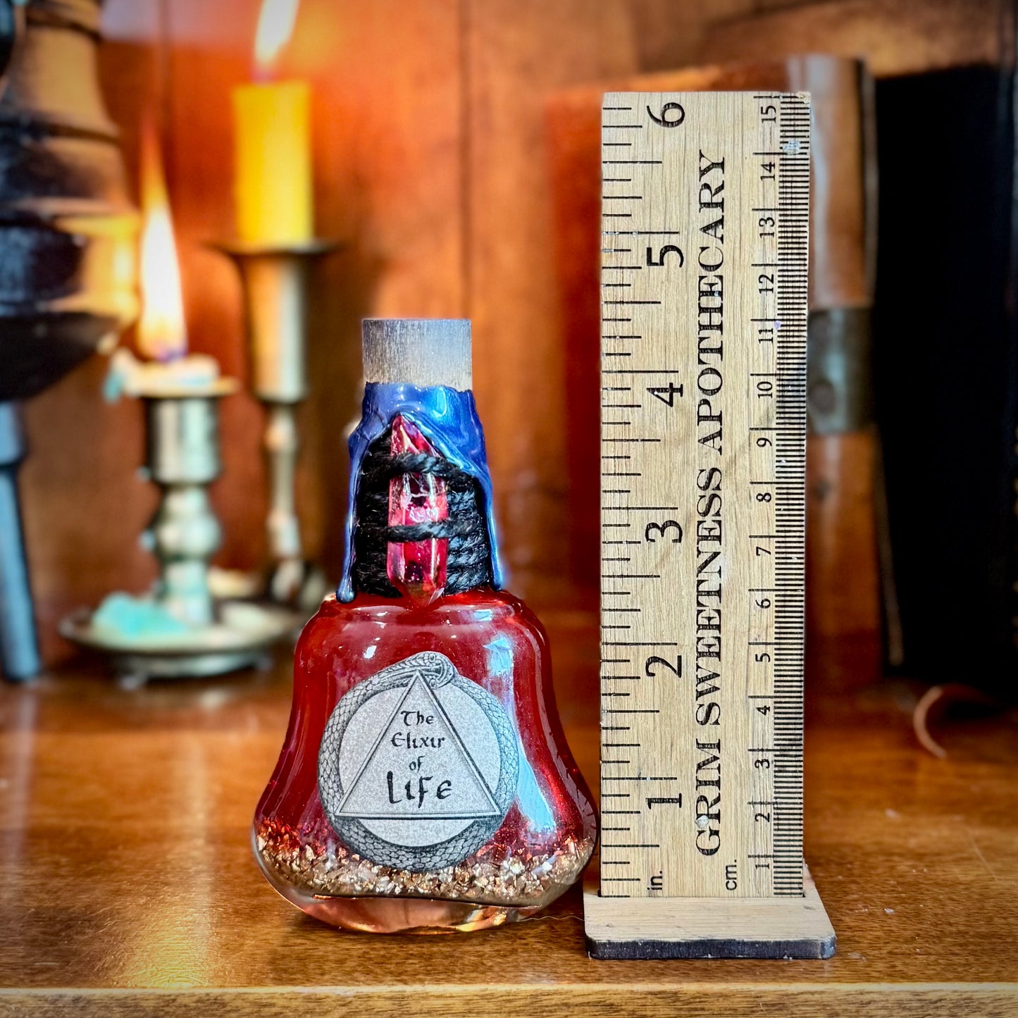 Elixir of Life, Color Changing Potion Bottle Prop