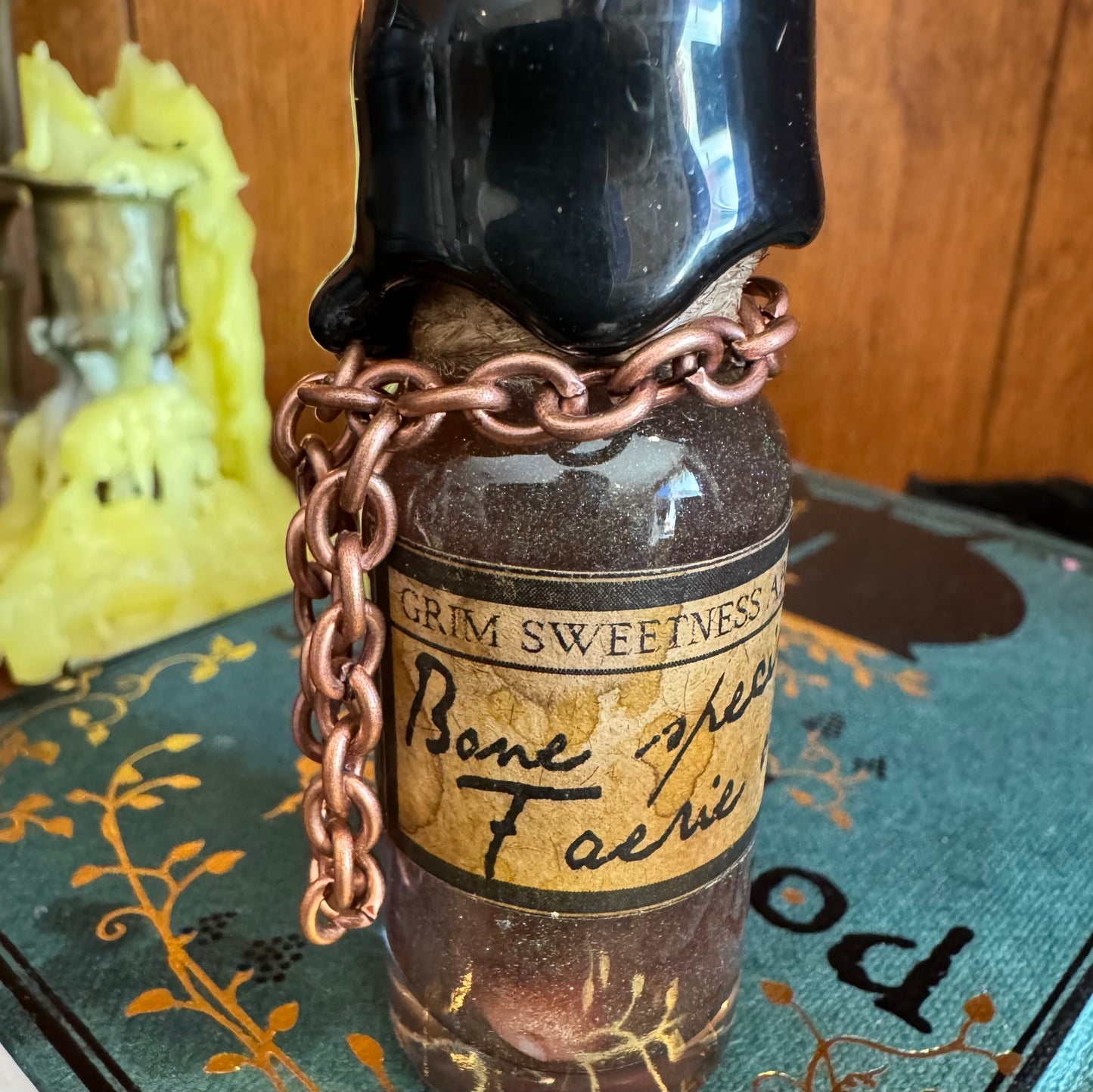 Faerie Bones Specimen Jar, A Mini Potion Bottle Fidget