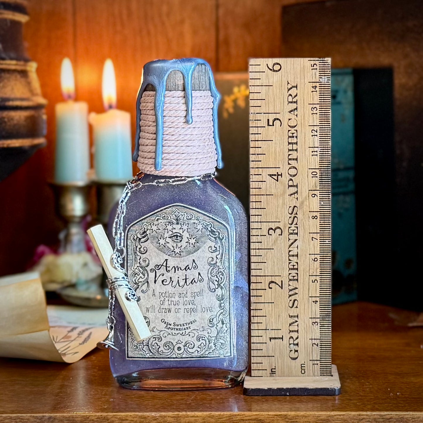 Amas Veritas, A Color Changing Love Potion and Spell Prop