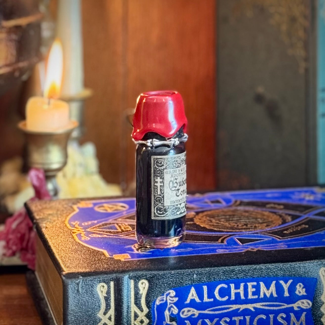 Bubonic Tonic, Black Plague Themed Mini Fidget Potion