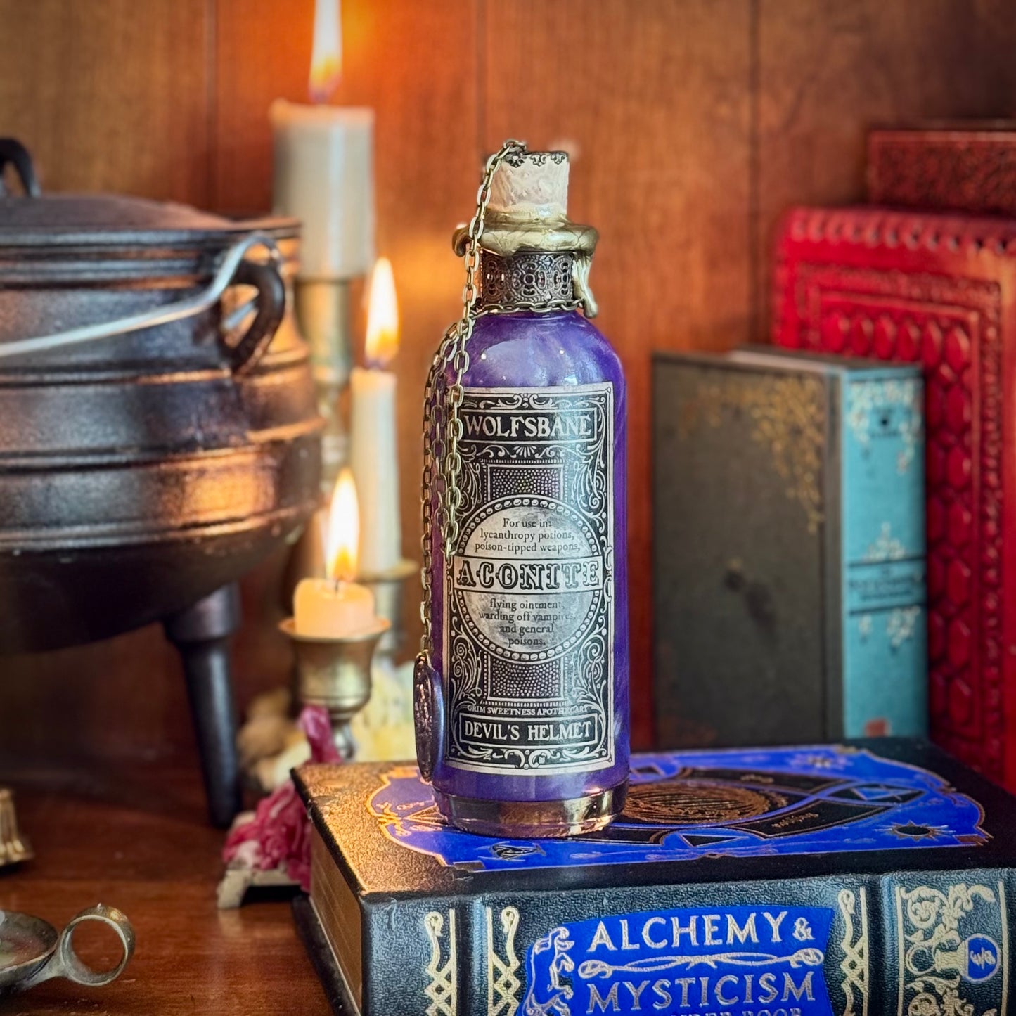 Wolfsbane (Aconite) Potion, Color Changing Potion Bottle Prop