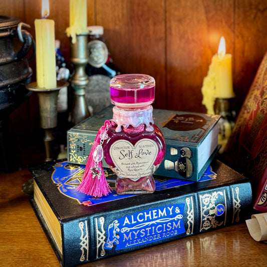 Concoction To Activate Self Love, A Color Changing Potion Bottle Prop
