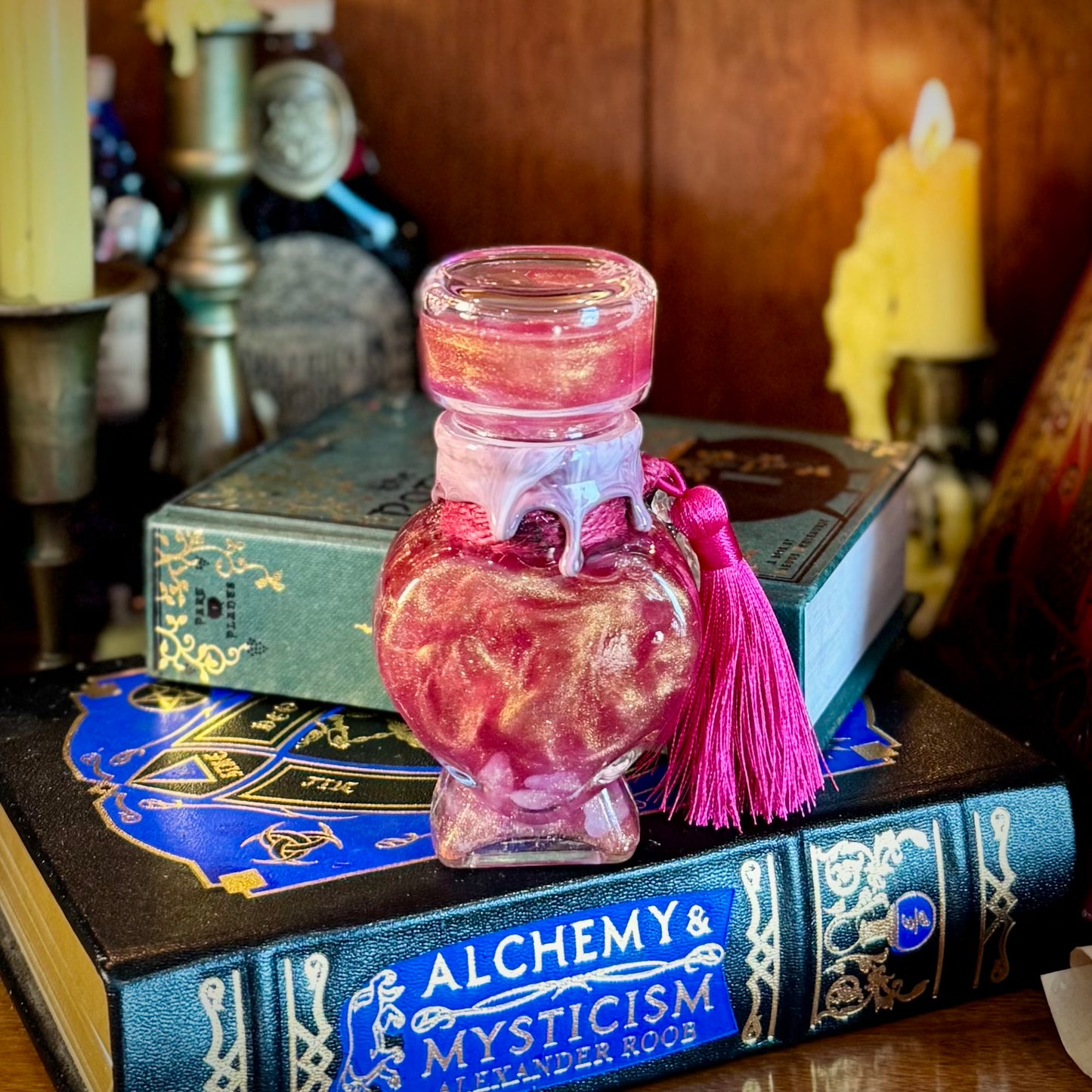 Concoction To Activate Self Love, A Color Changing Potion Bottle Prop