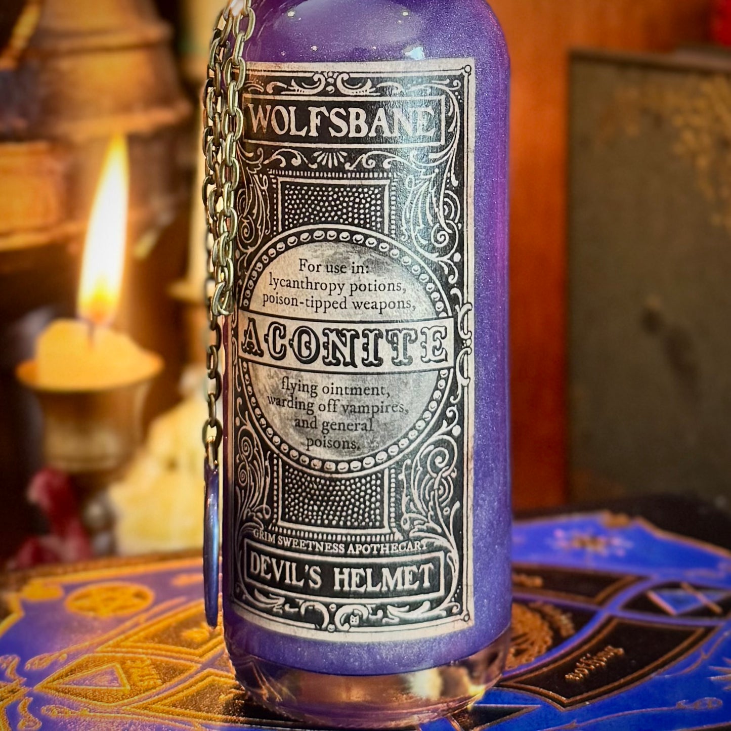 Wolfsbane (Aconite) Potion, Color Changing Potion Bottle Prop