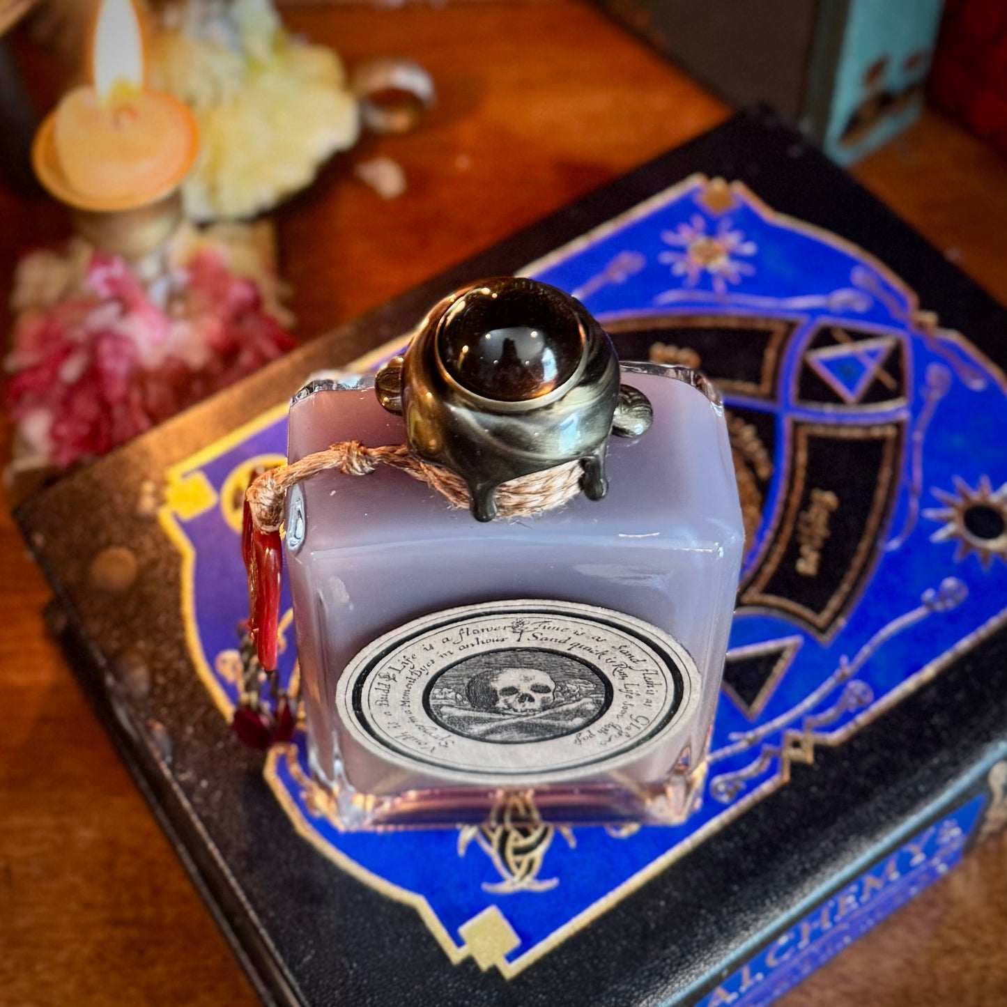 Memento Mori Color-Changing Potion Bottle Prop