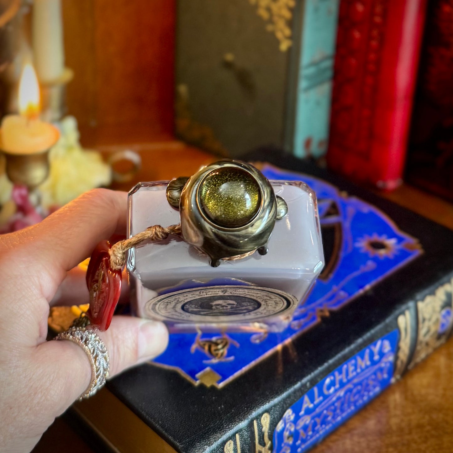 Memento Mori Color-Changing Potion Bottle Prop