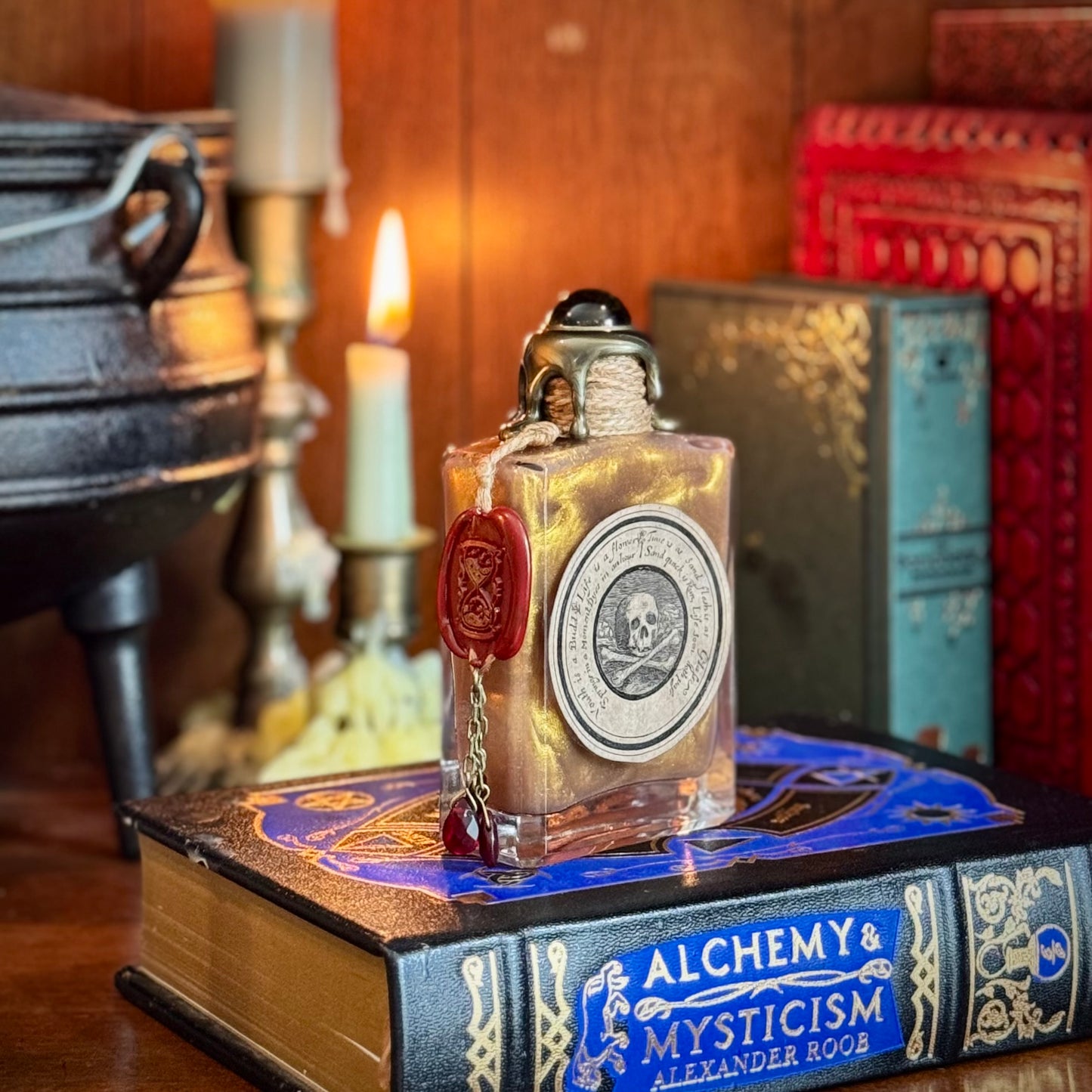 Memento Mori Color-Changing Potion Bottle Prop