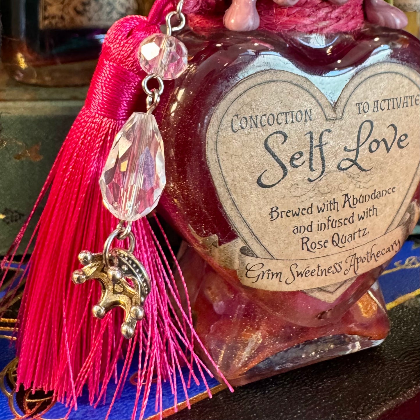 Concoction To Activate Self Love, A Color Changing Potion Bottle Prop