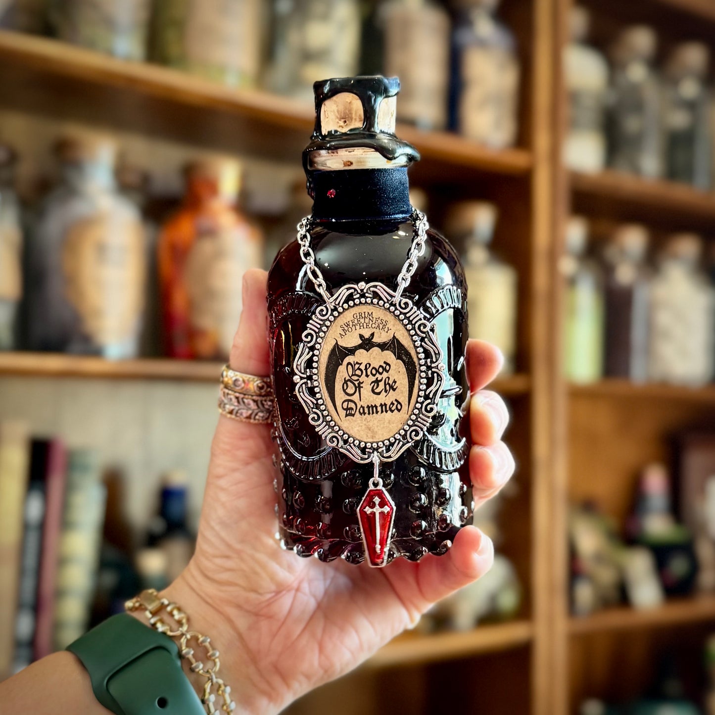 Vampire Blood, Blood of the Damned  Potion Bottle Decor