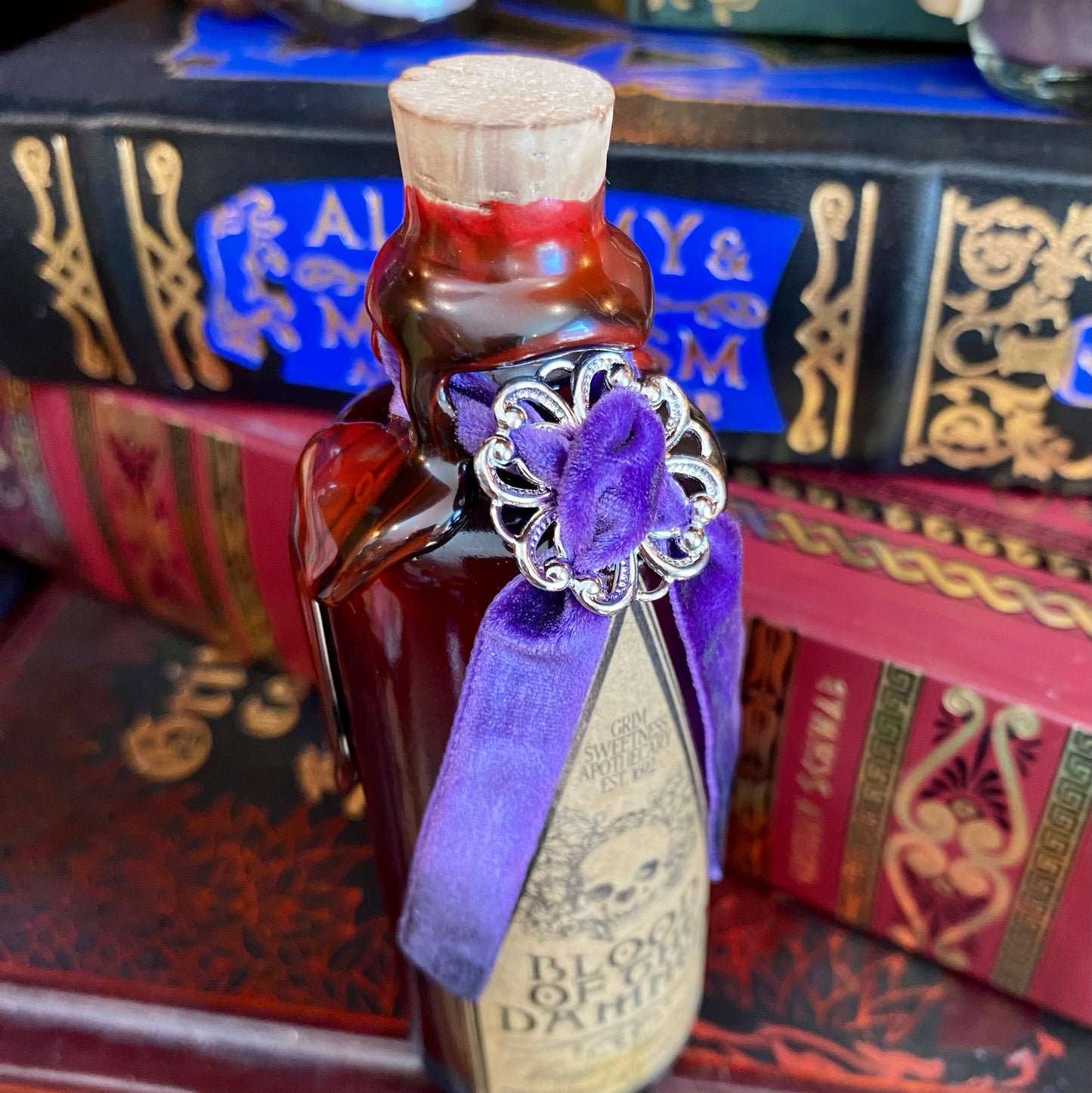 Vampire Blood, Blood of the Damned Color Change Potion Bottle Decor