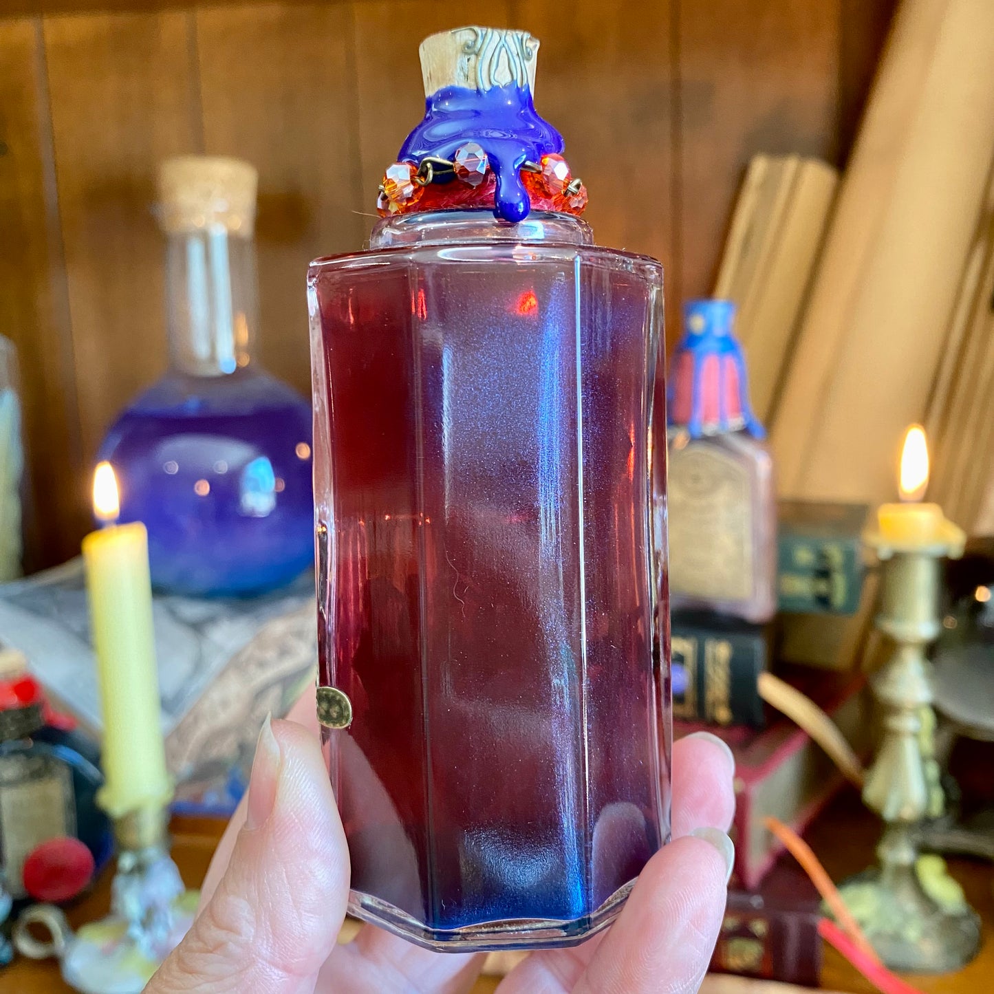 Essence of Belladonna, Deadly Nightshade, Color Change Potion Bottle