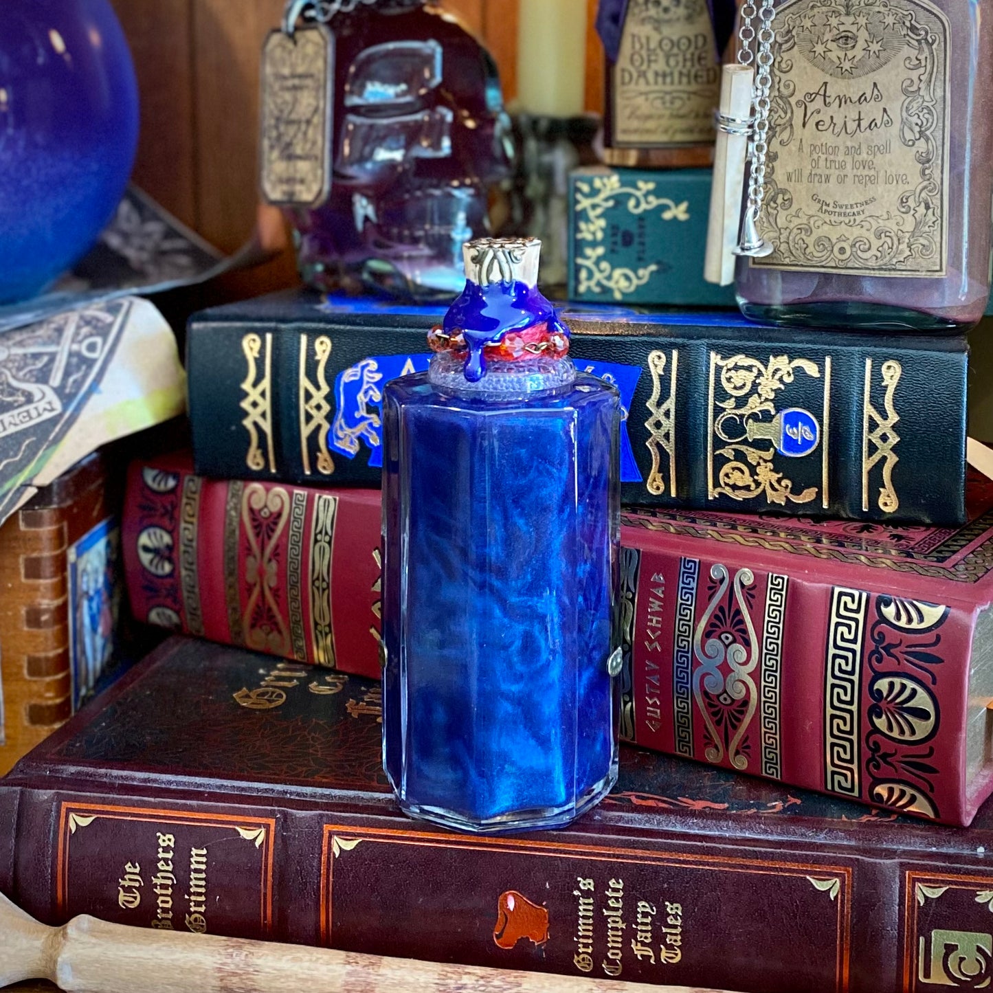 Essence of Belladonna, Deadly Nightshade, Color Change Potion Bottle