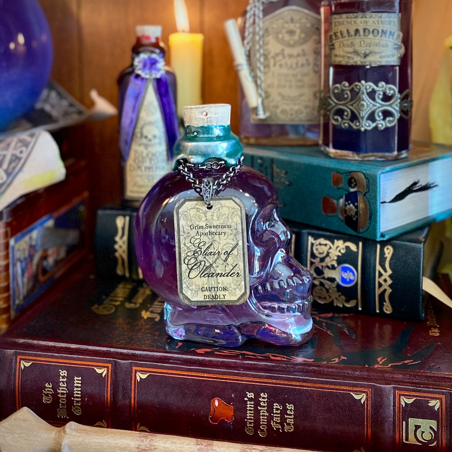 Elixir of Oleander, A Color Changing Potion Bottle Prop