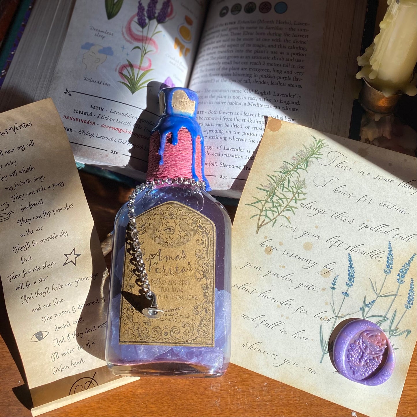 Amas Veritas, A Color Changing Love Potion and Spell Prop