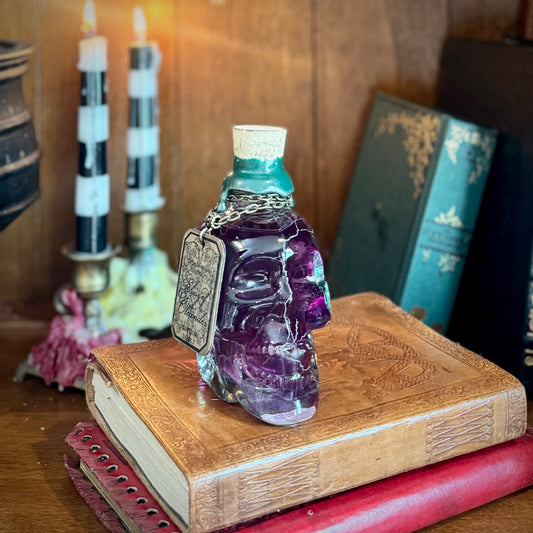 Elixir of Oleander, A Color Changing Potion Bottle Prop (With Etched Cracking)