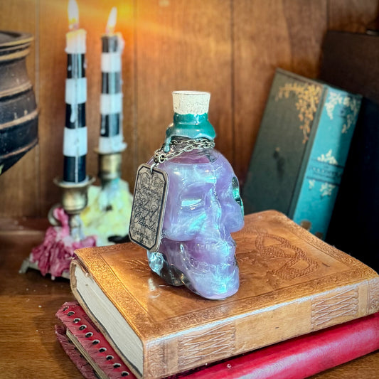 Elixir of Oleander, A Color Changing Potion Bottle Prop (With Etched Cracking)