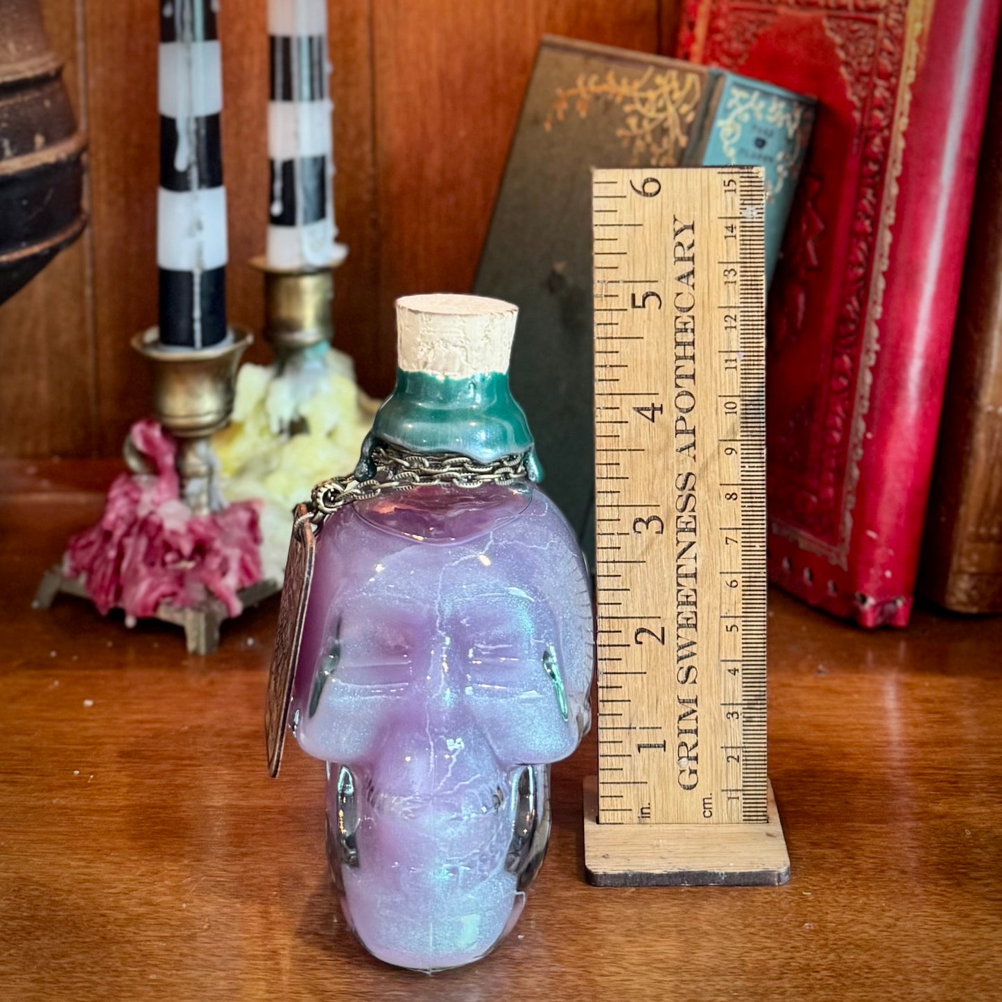 Elixir of Oleander, A Color Changing Potion Bottle Prop (With Etched Cracking)