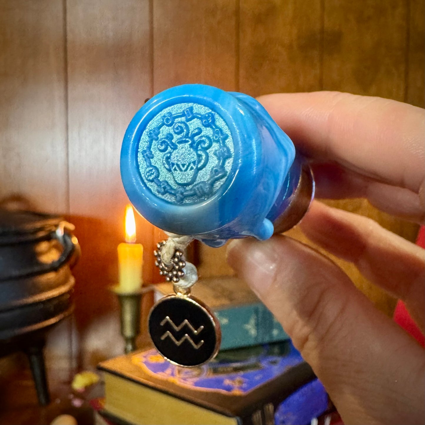 Aquarius, A Zodiac Themed Mini Potion Bottle Fidget