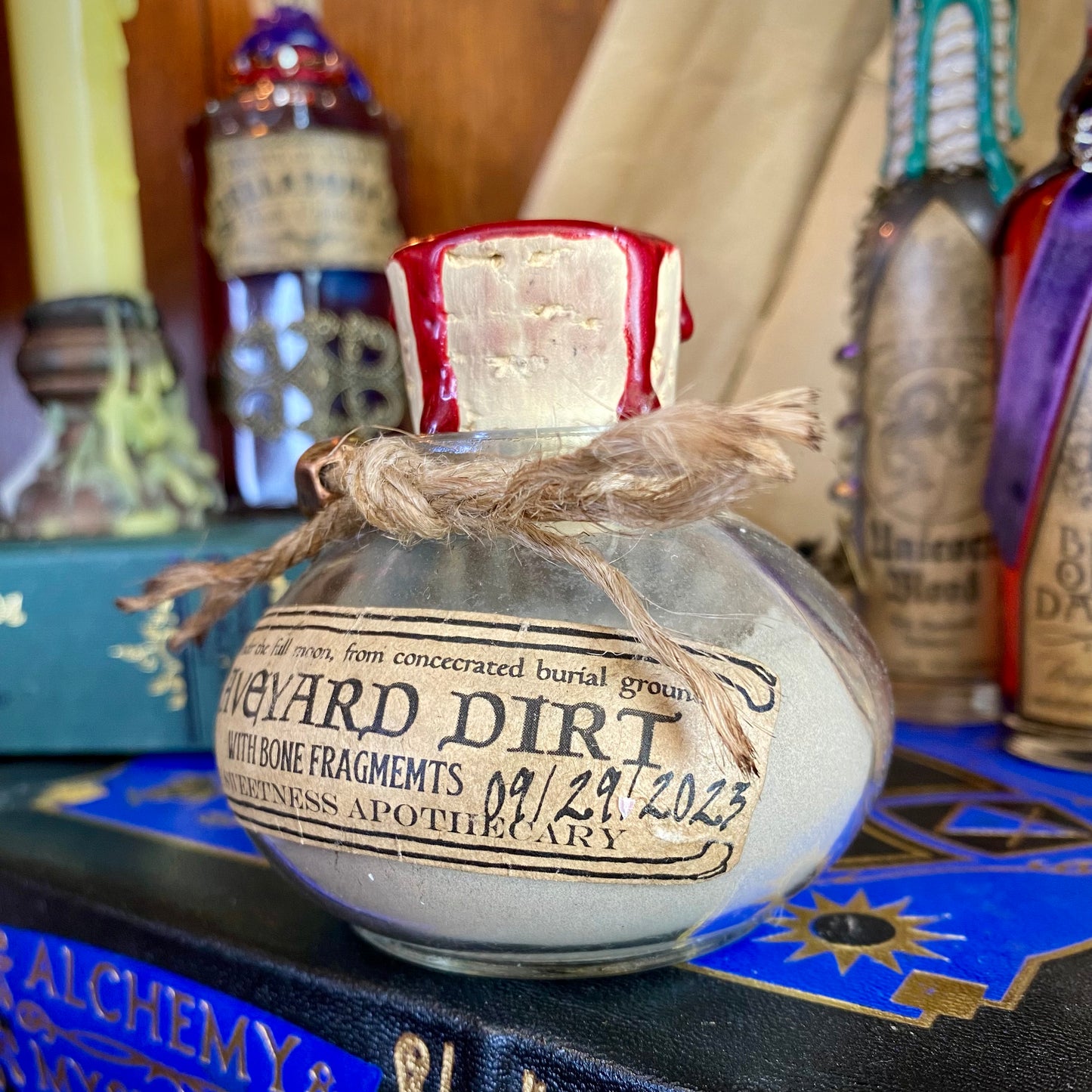 Graveyard Dirt, A Decorative Apothecary Jar