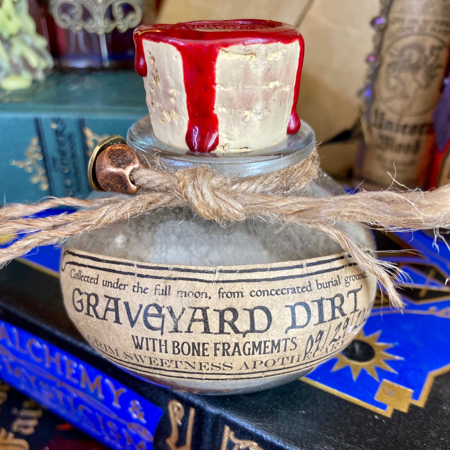 Graveyard Dirt, A Decorative Apothecary Jar
