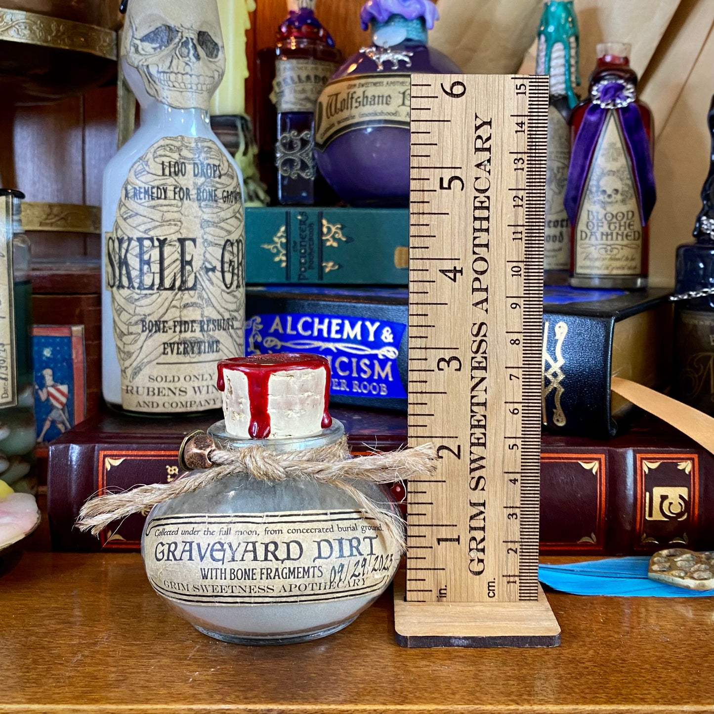 Graveyard Dirt, A Decorative Apothecary Jar