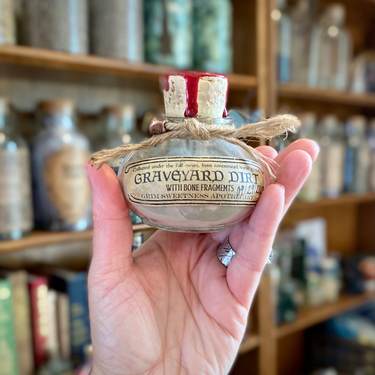 Graveyard Dirt, A Decorative Apothecary Jar