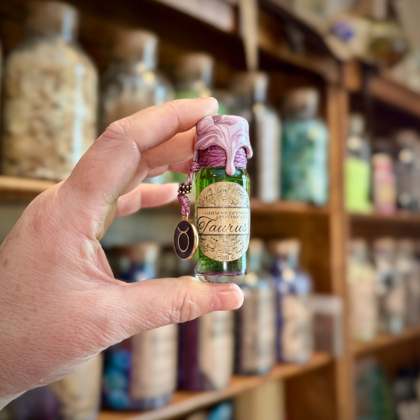 Taurus, A Zodiac Themed Mini Potion Bottle Fidget