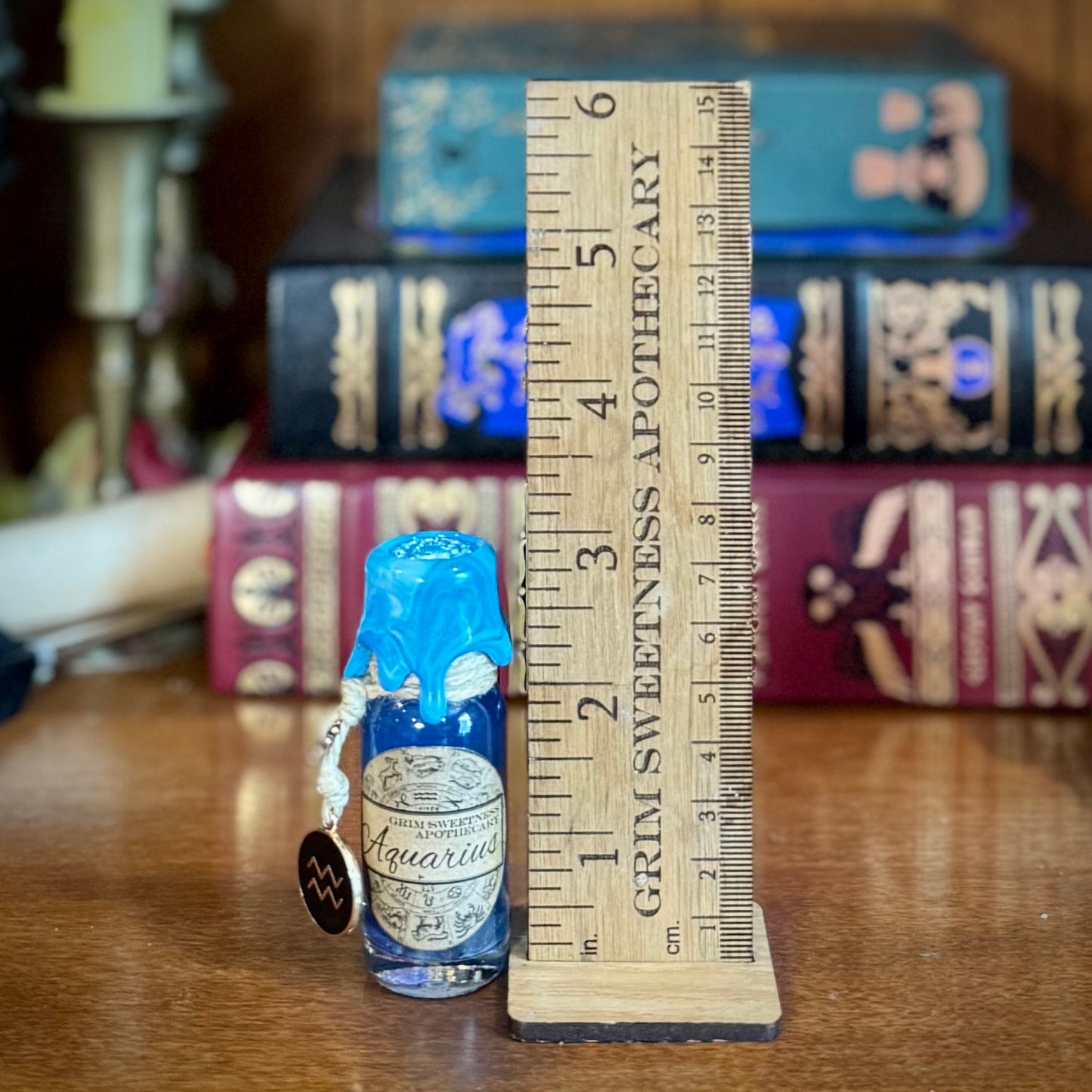 Aquarius, A Zodiac Themed Mini Potion Bottle Fidget