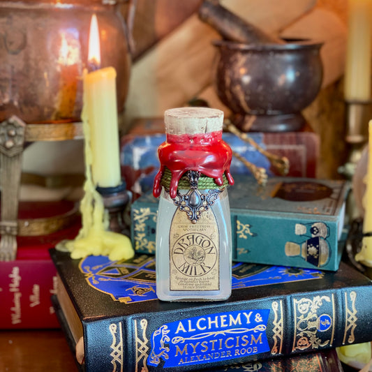 Dragon Milk, A Swirling Potion Bottle Prop