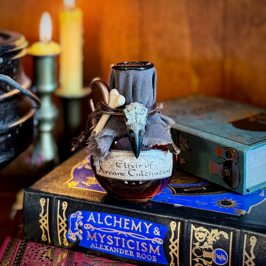 Elixir of Arcane Cultivation, A Color-Shifting Decorative Potion Bottle Prop